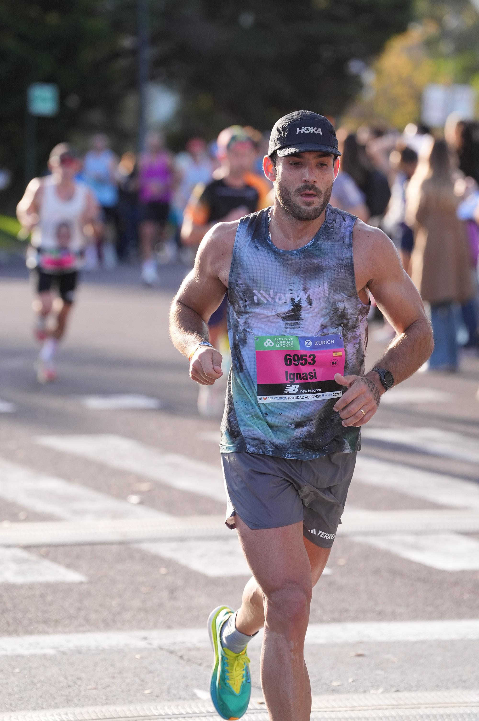 Ignasi Palencia corriendo un maratón